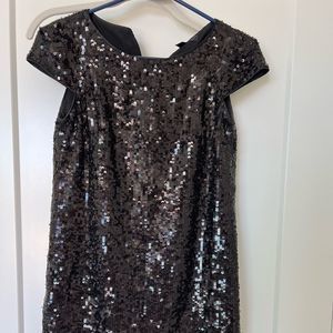 Banana Republic Black Sequin Mini Dress Size 00P New Years Eve!